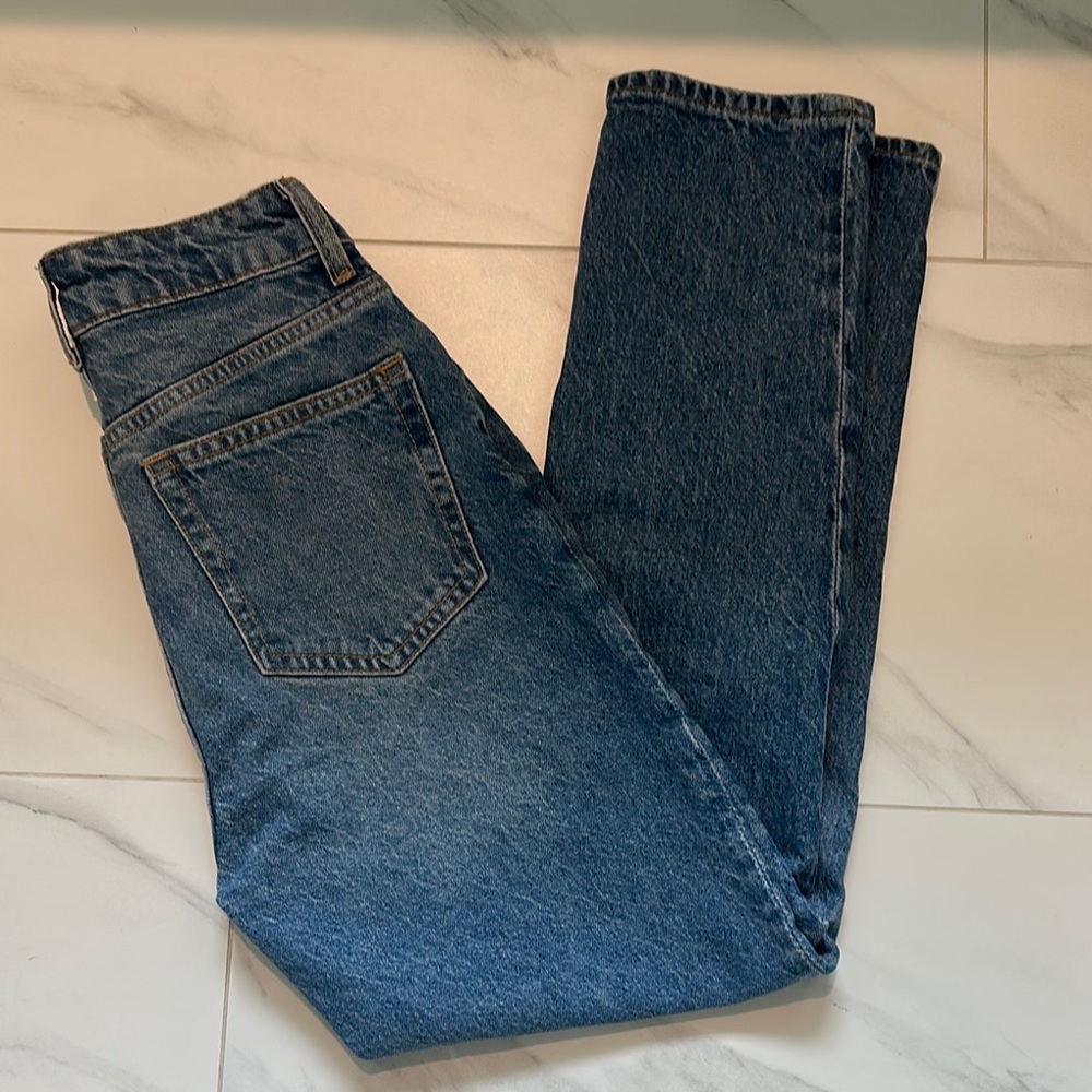 H&M Blue Straight Leg Jeans Classic Style